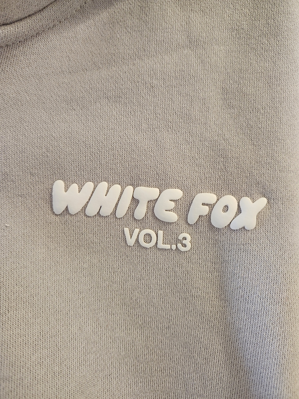 NWT White Fox Offstage Cropped Zip Hoodie Moon XS/S - Picture 3 of 6